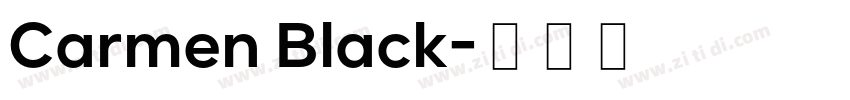 Carmen Black字体转换